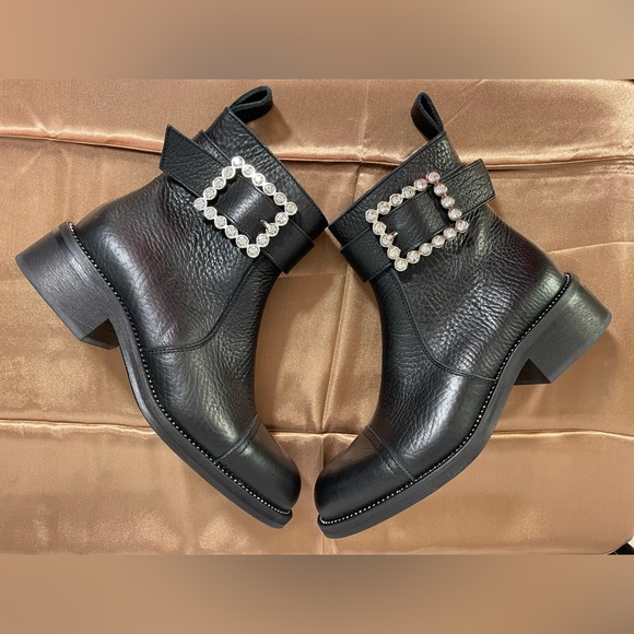 🚚 MOVING SALE NWT Zadig & Voltaire Moto Booties Empress Boots Women EU 38 - Picture 1 of 15